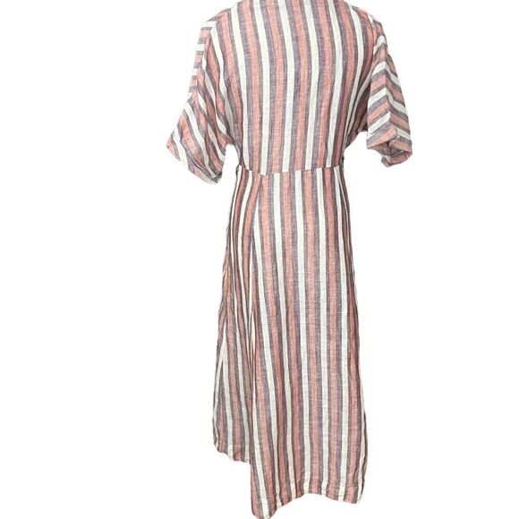Free People Monday Striped Linen Midi Dress XS - Picture 2 of 9